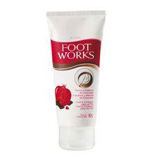 Foot Works Creme Esfoliante Pés Romã e Chocolate - 90g